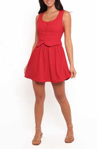 Petal & Pup Milani Sleeveless Button-Up Minidress