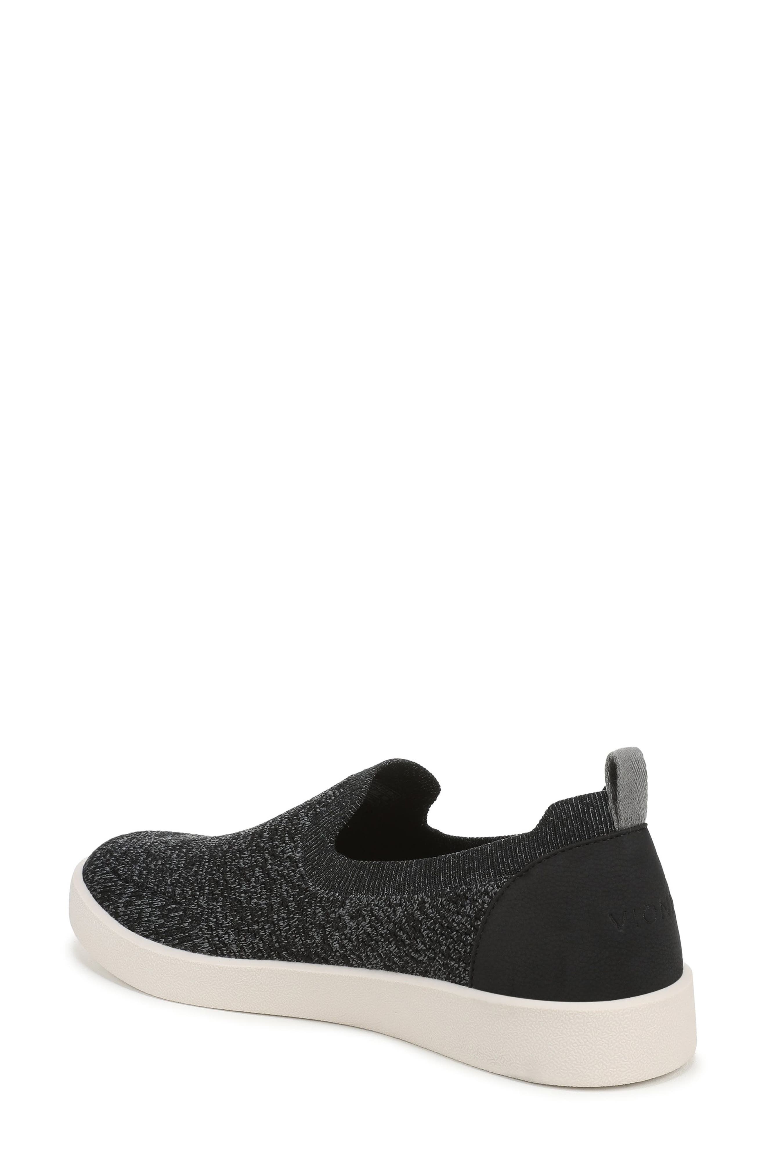 Vionic Elda Knit Slip-On Sneaker, Alternate, color, Black Knit