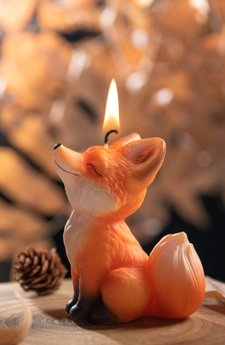 Southlake gifts Fox Candle, Alternate, color, Orange