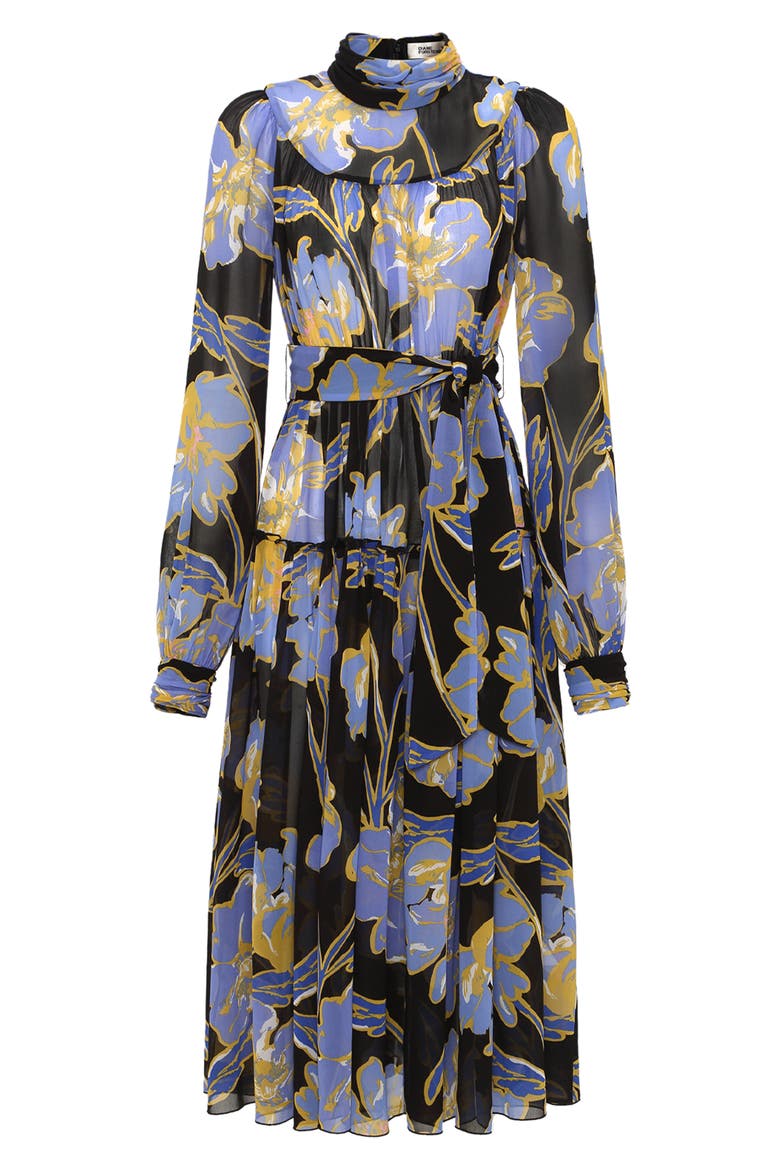 Kent Floral Long Sleeve Dress, Alternate, color, OTL FLORAL GT SIG BLUE