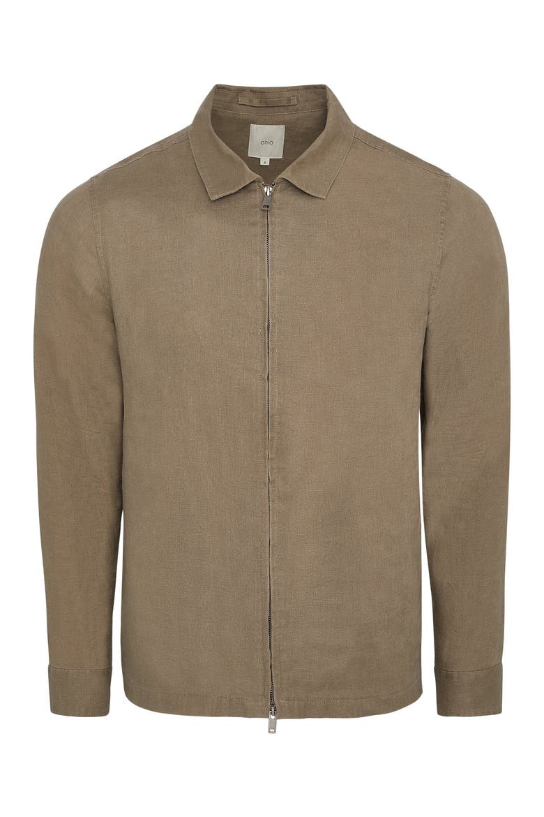 Linen Everyday Jacket, Alternate, color, Coffee