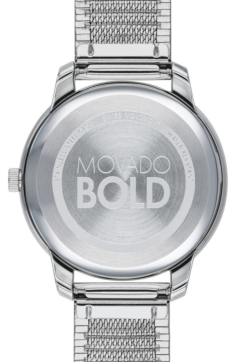Movado Bold Mesh Strap Watch, 42mm, Alternate, color, 