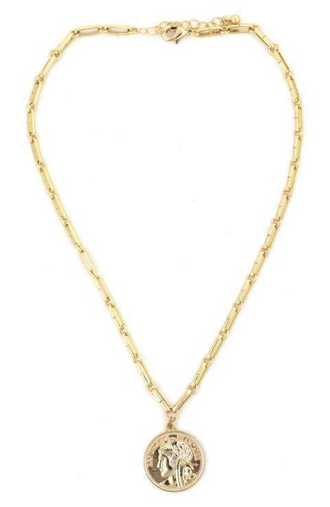 Coin Pendant Necklace