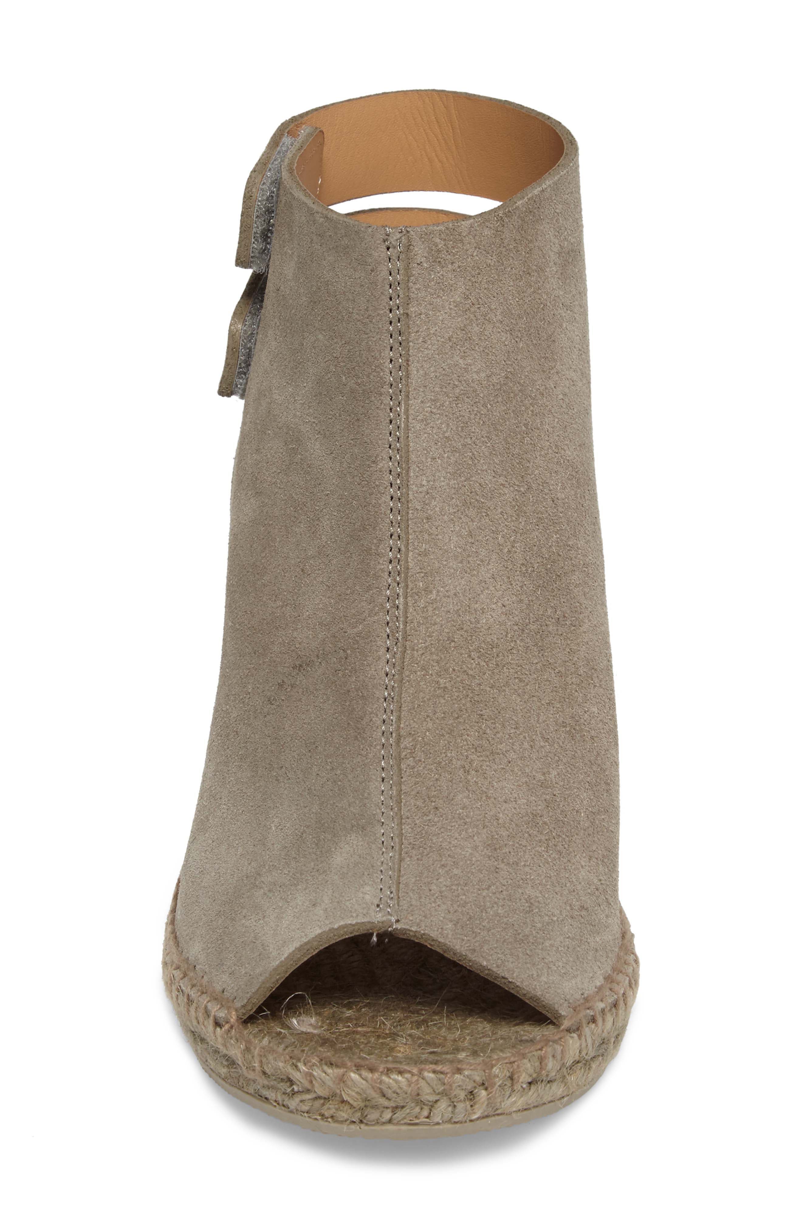'Download' Suede Wedge Espadrille Sandal, Alternate, color, GREY