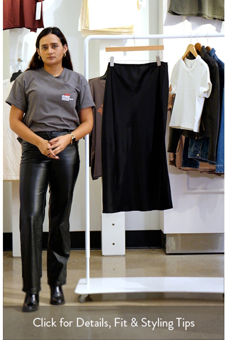 Mia Satin Maxi Skirt video