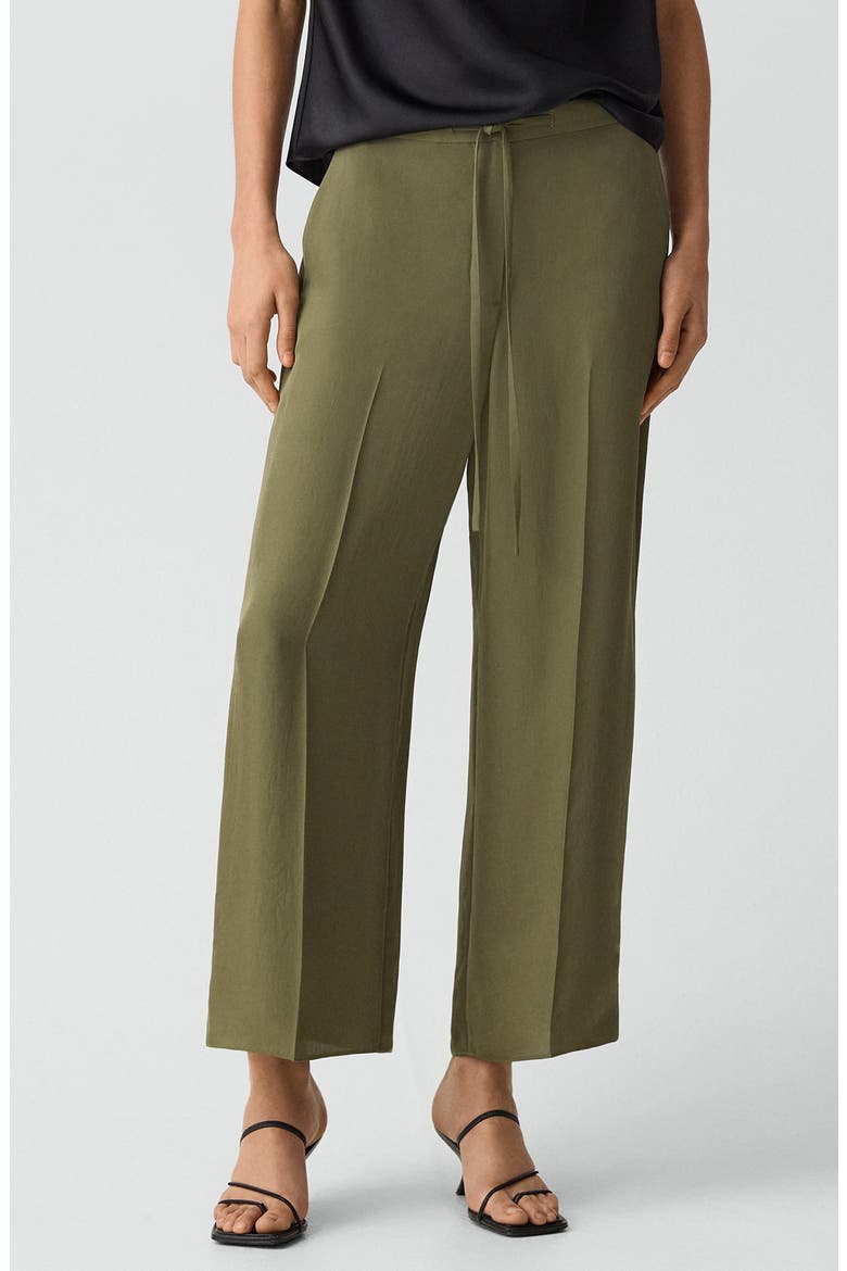 Wide Leg Crop Pants, Main, color, FOREST MOSS