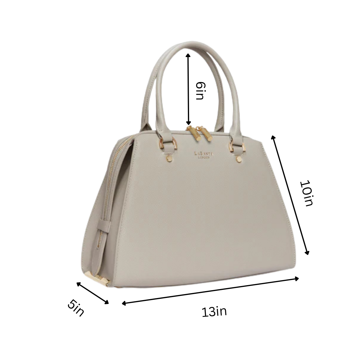 LaBante London Magnolia Vegan Small Bowling Bag, Alternate, color, Gray