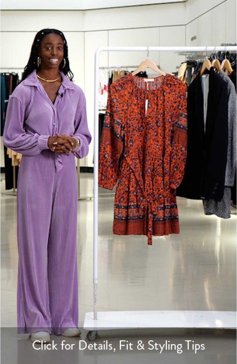 Abri Long Sleeve Fit & Flare Dress, sales video thumbnail