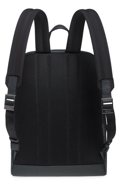 FERRAGAMO FERRAGAMO GANCIO EMBOSSED LEATHER BACKPACK 
