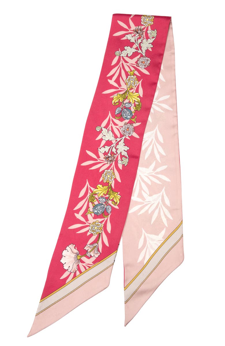 Elizabetta Sabrina - Skinny Silk Scarf, Alternate, color, Pink