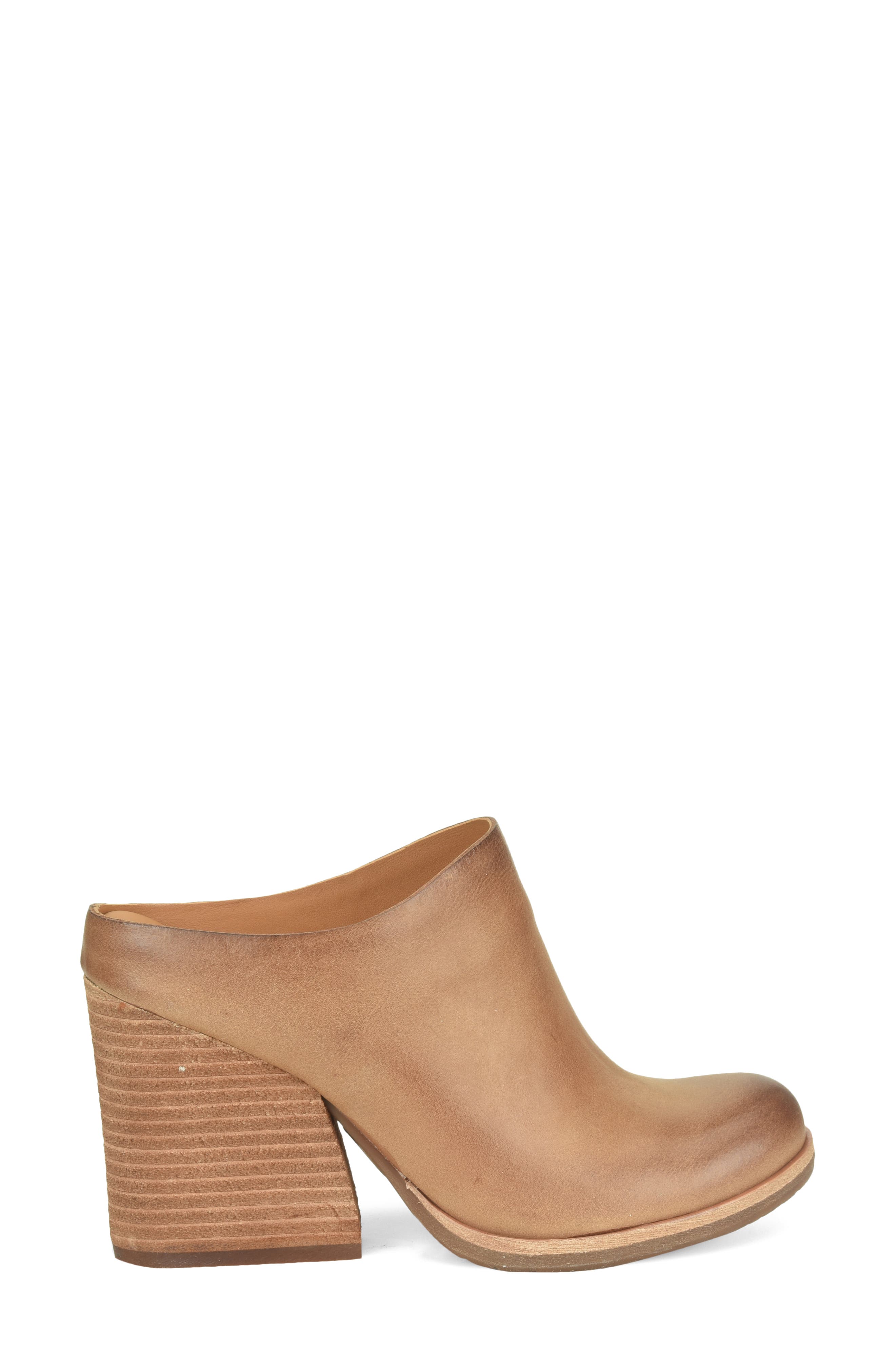Challis Mule, Alternate, color, BROWN LEATHER