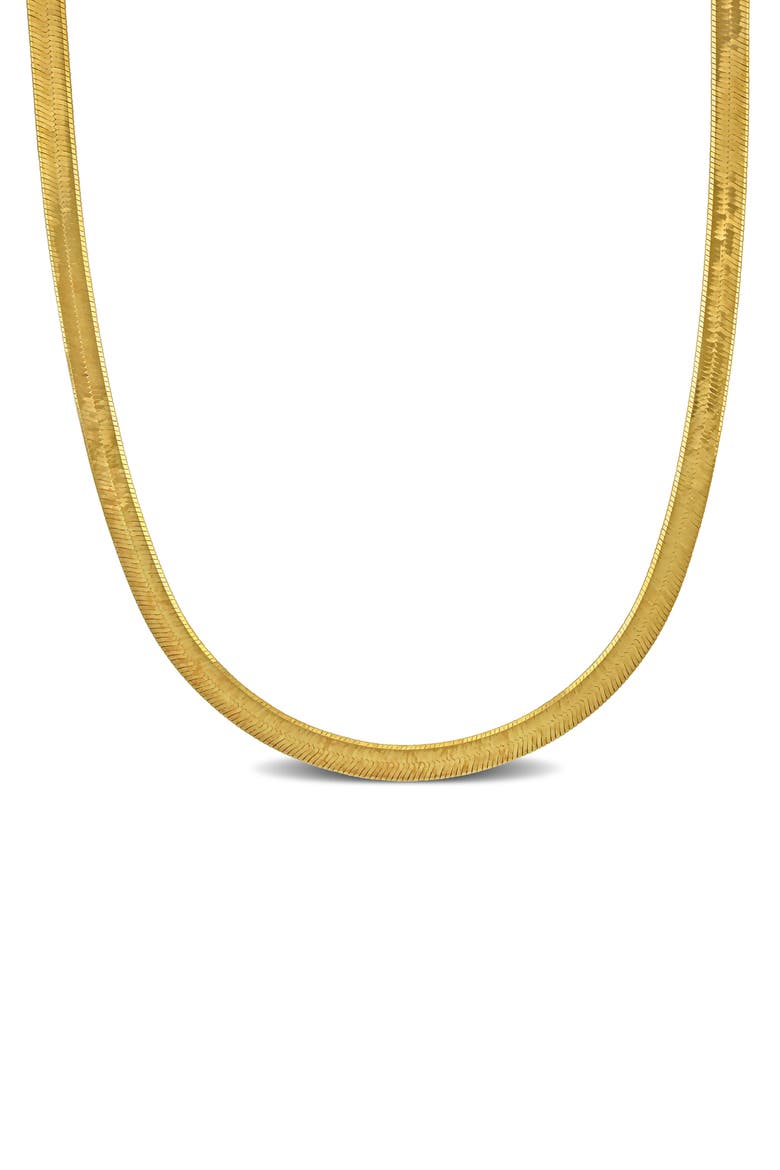 Herringbone Chain Necklace, Main, color, GOLD