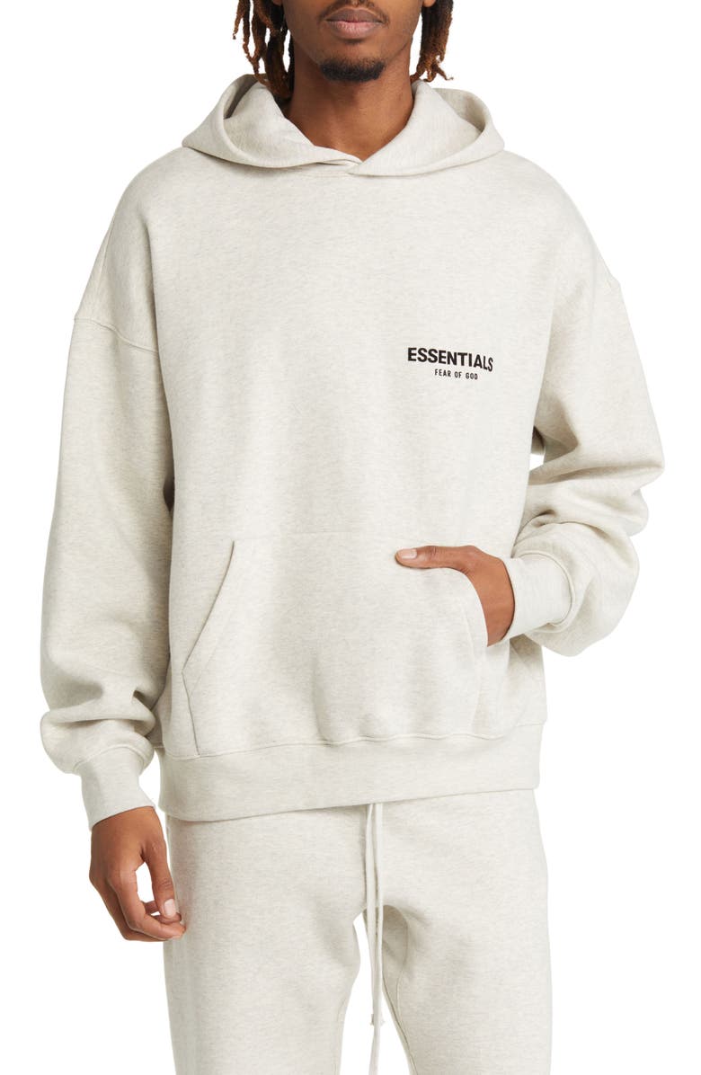 Fear of God Essentials Relaxed Fleece Hoodie, Main, color, 