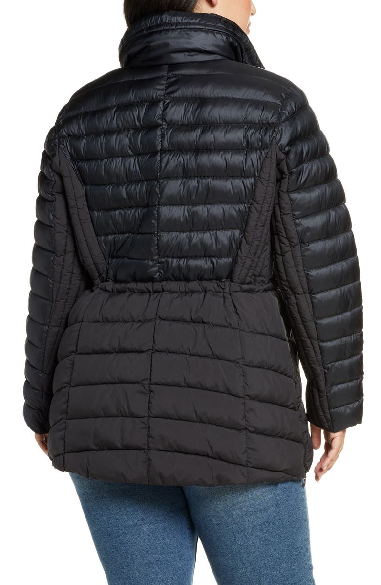 Bernardo Mixed Media Packable Puffer Jacket, Alternate, color,