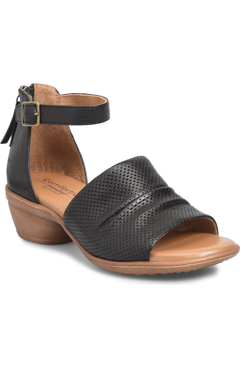 Comfortiva Newnan Ankle Strap Sandal, Main, color, Black