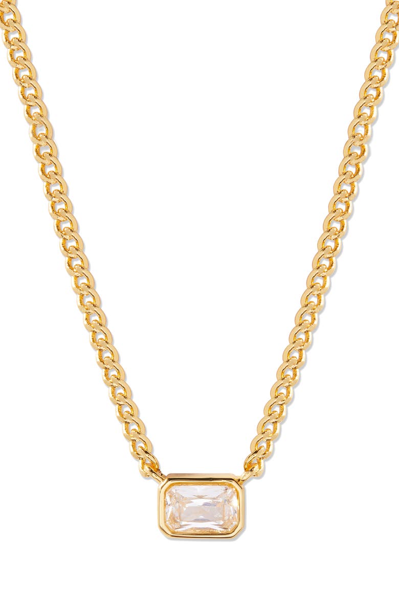 Brook and York Jane Birthstone Pendant Necklace, Main, color, Gold - April