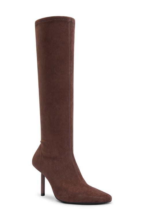Femme La Whistler Pointed Toe Knee High Boot In Brown