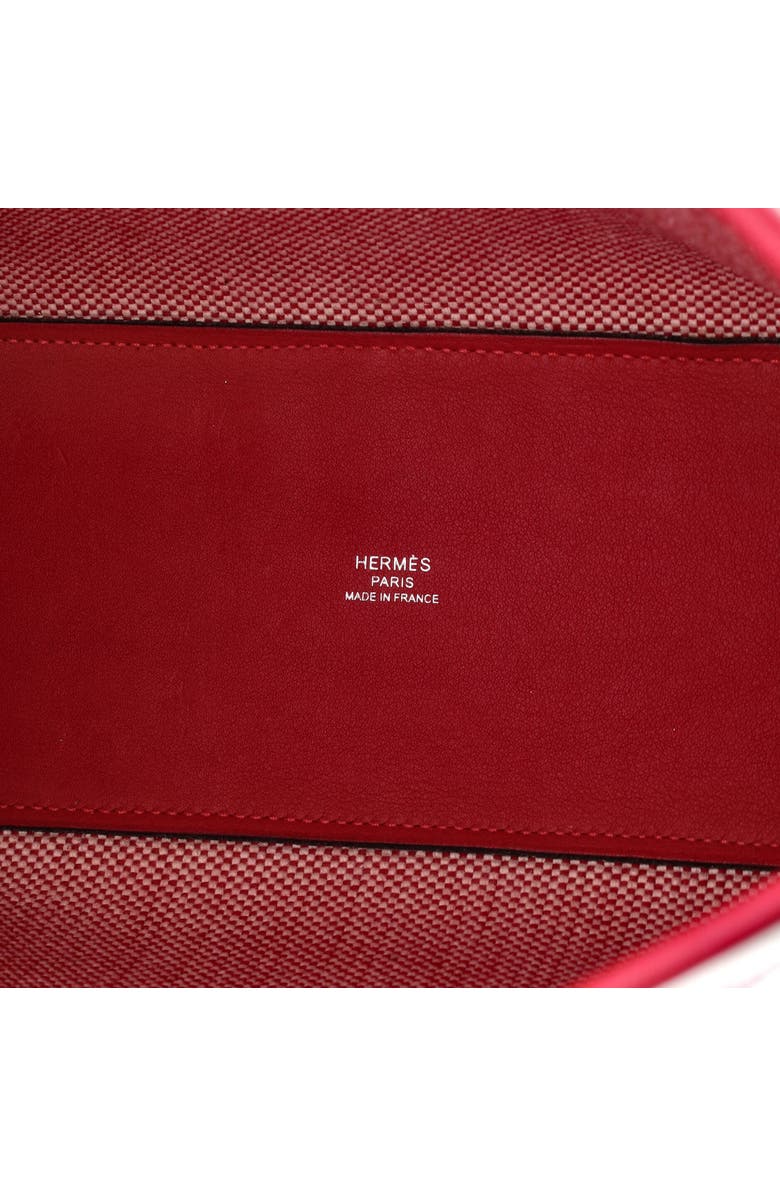 Pre-Owned Hermes Cabas H en Biais Tote Canvas with Leather 27, Alternate, color, Framboise