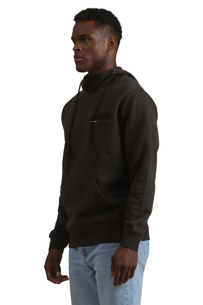 Jayden Colorblock Hooded Sweatshirt, Alternate, color, Charcoal