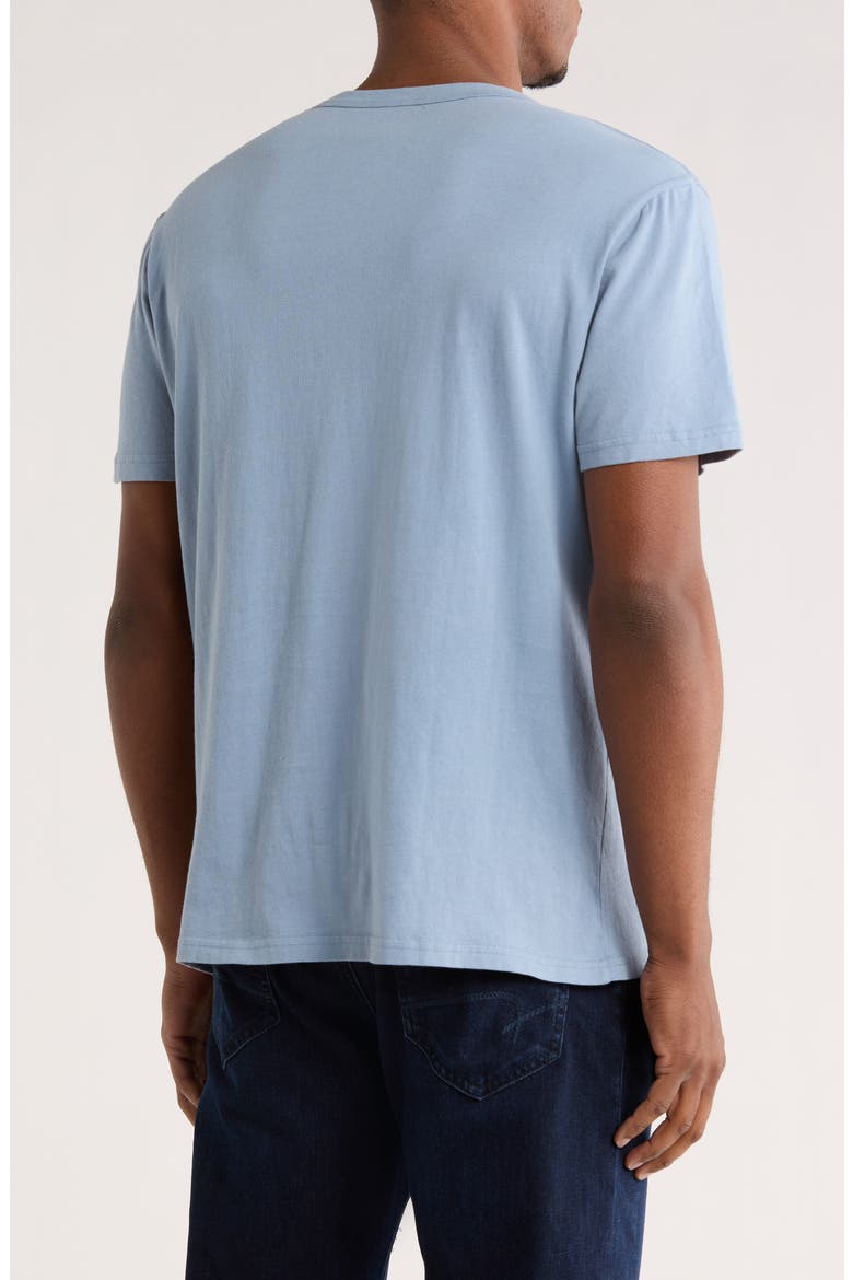 Split Neck Henley T-Shirt, Alternate, color, FADED DENIM