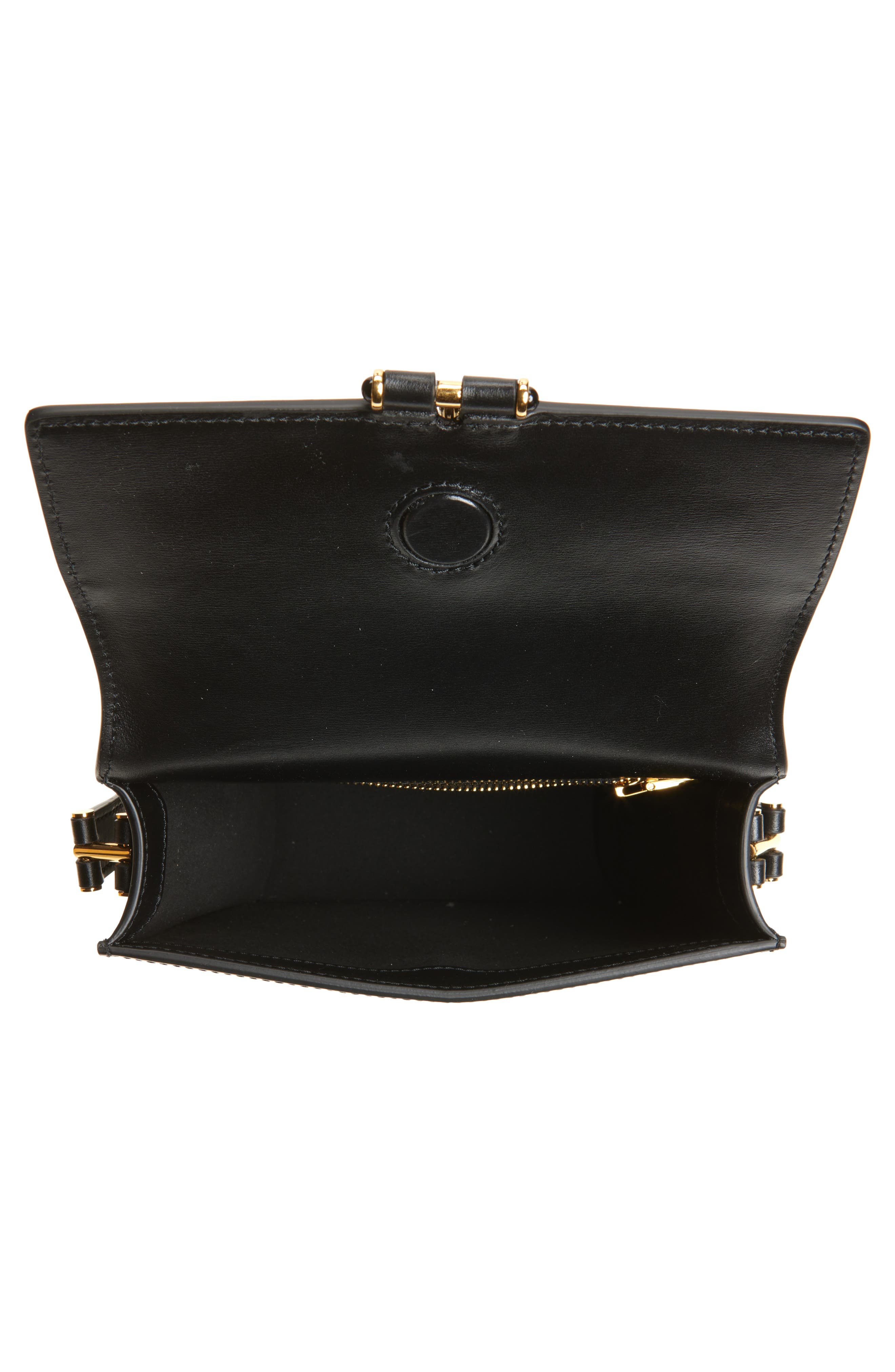 TOM FORD Mini Tara Cabochon Leather Crossbody Bag, Alternate, color, 