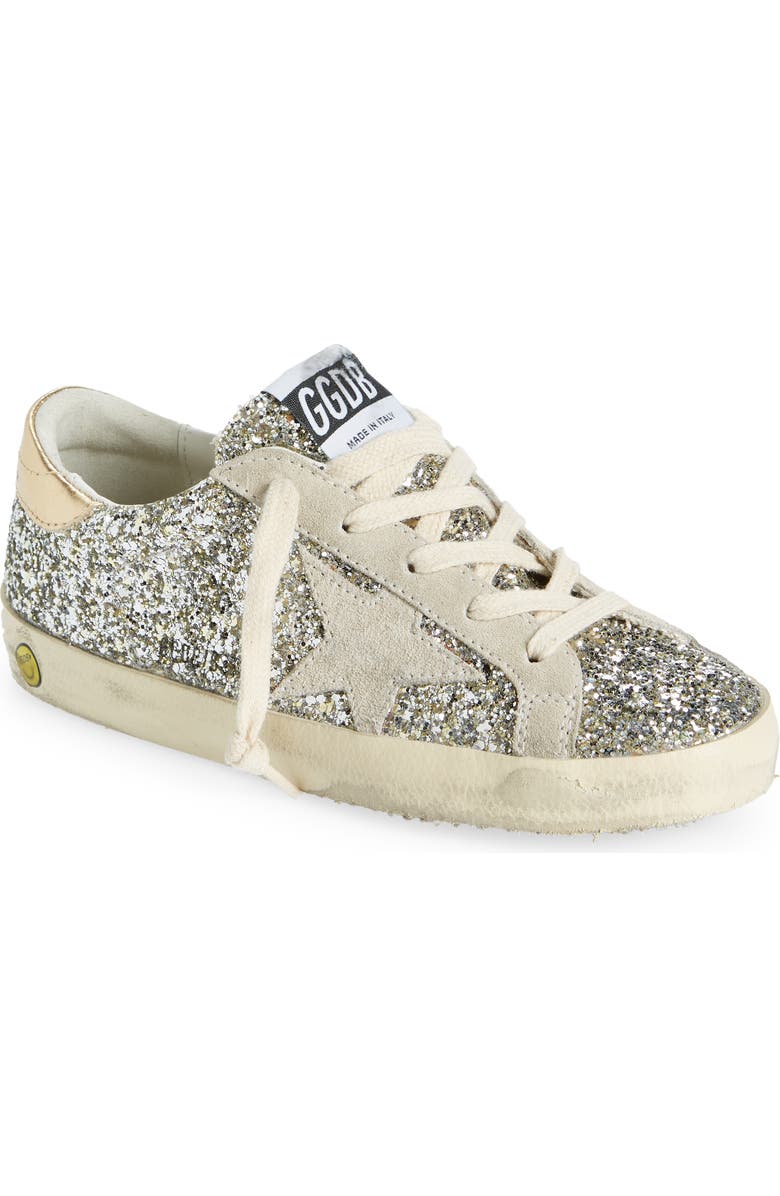 Golden Goose Kids' Super-Star Glitter Low Top Sneaker, Main, color,