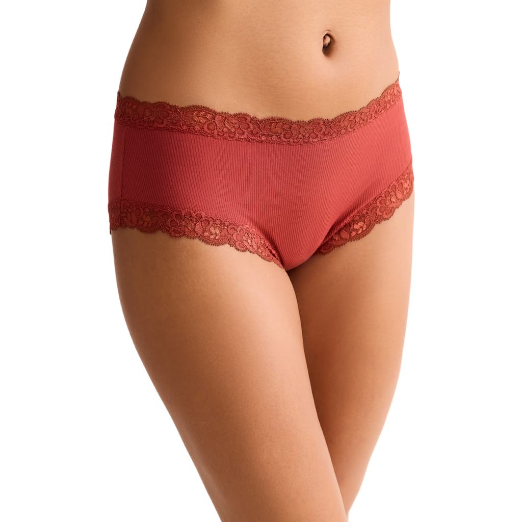 Fleur't Iconic High Waist Boyshorts In Red