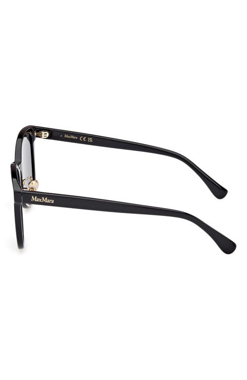 Max Mara 55mm Round Sunglasses In Brown