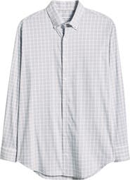 Peter Millar Douglas Crown Lite Check Performance Twill Button-Down Shirt