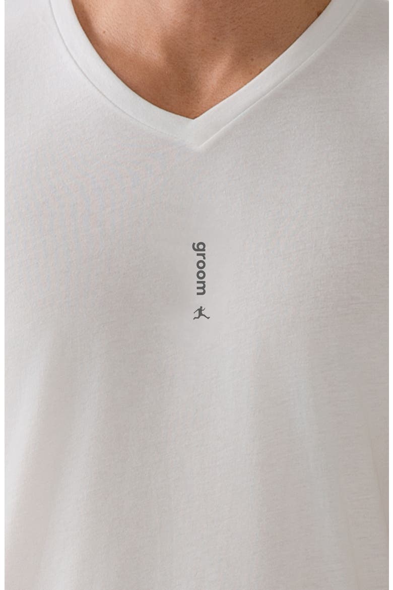 Groom V-Neck Graphic Undershirt, Alternate, color, WHITE