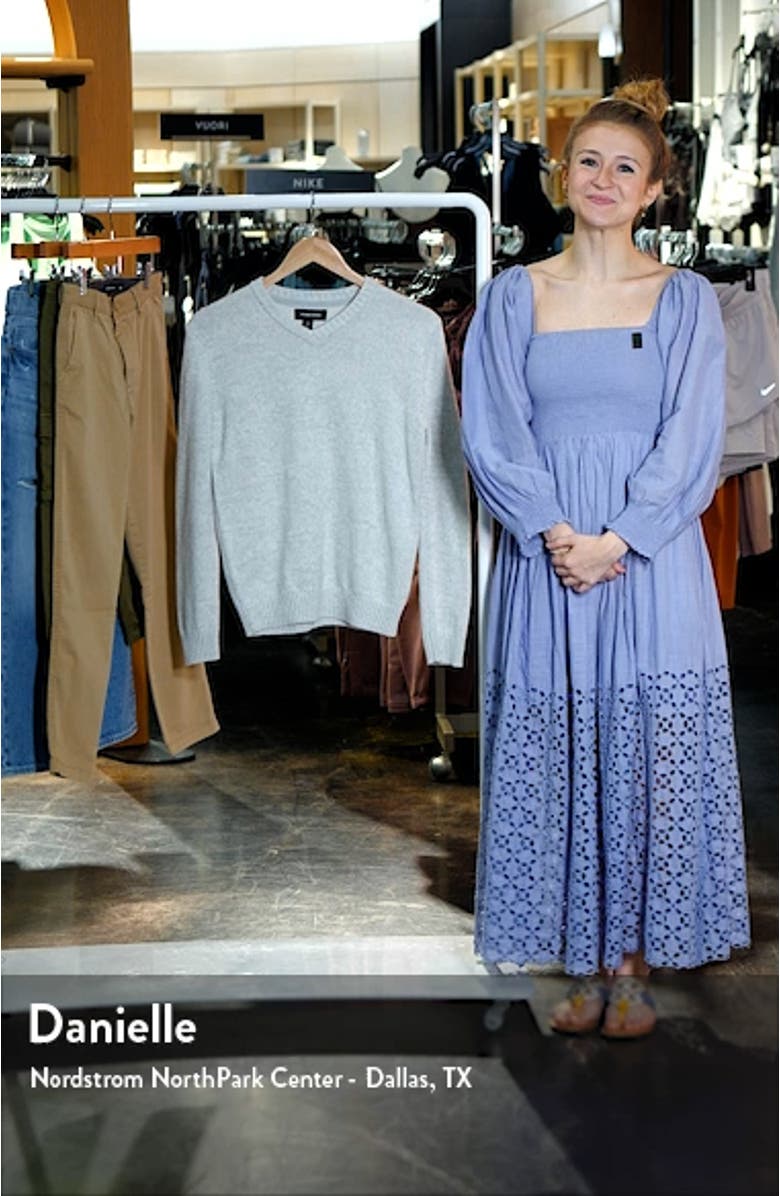 Kids' Cotton Blend V-Neck Sweater, sales video thumbnail