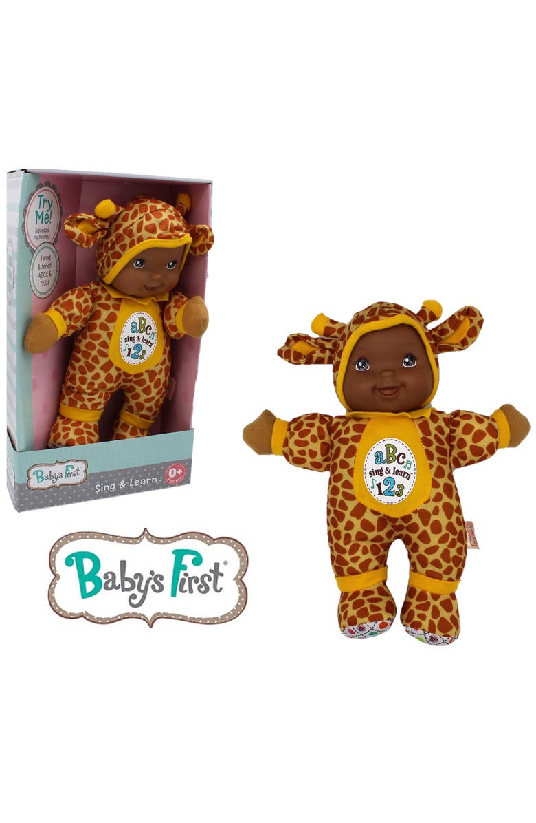 Baby's First Sing & Learn Giraffe Baby Doll, Alternate, color, Multicolored