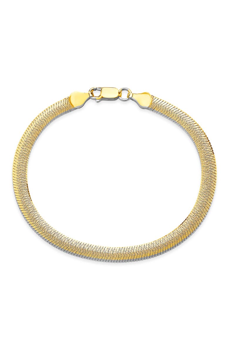 Herringbone Chain Bracelet, Main, color, GOLD