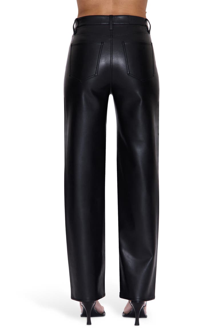 Cassie Coated Straight Leg Jeans, Alternate, color, ONYX