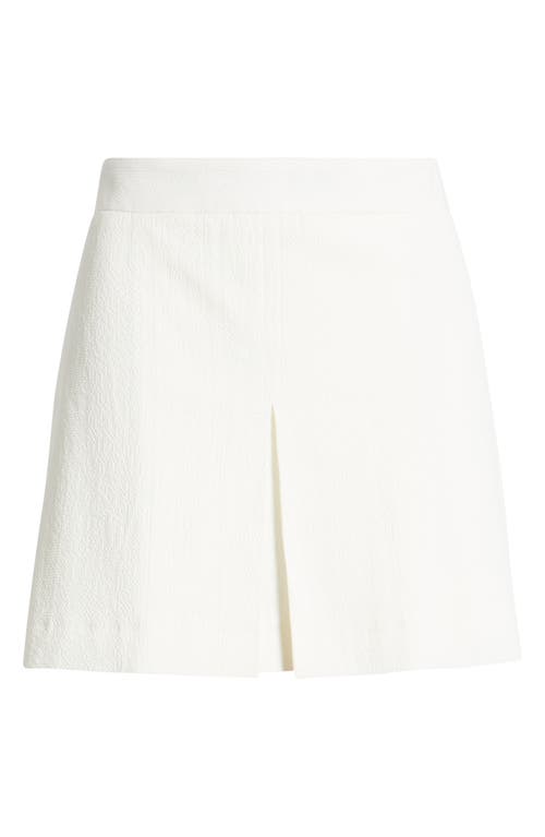 Shop Frame The Seersucker Cotton Shorts In White