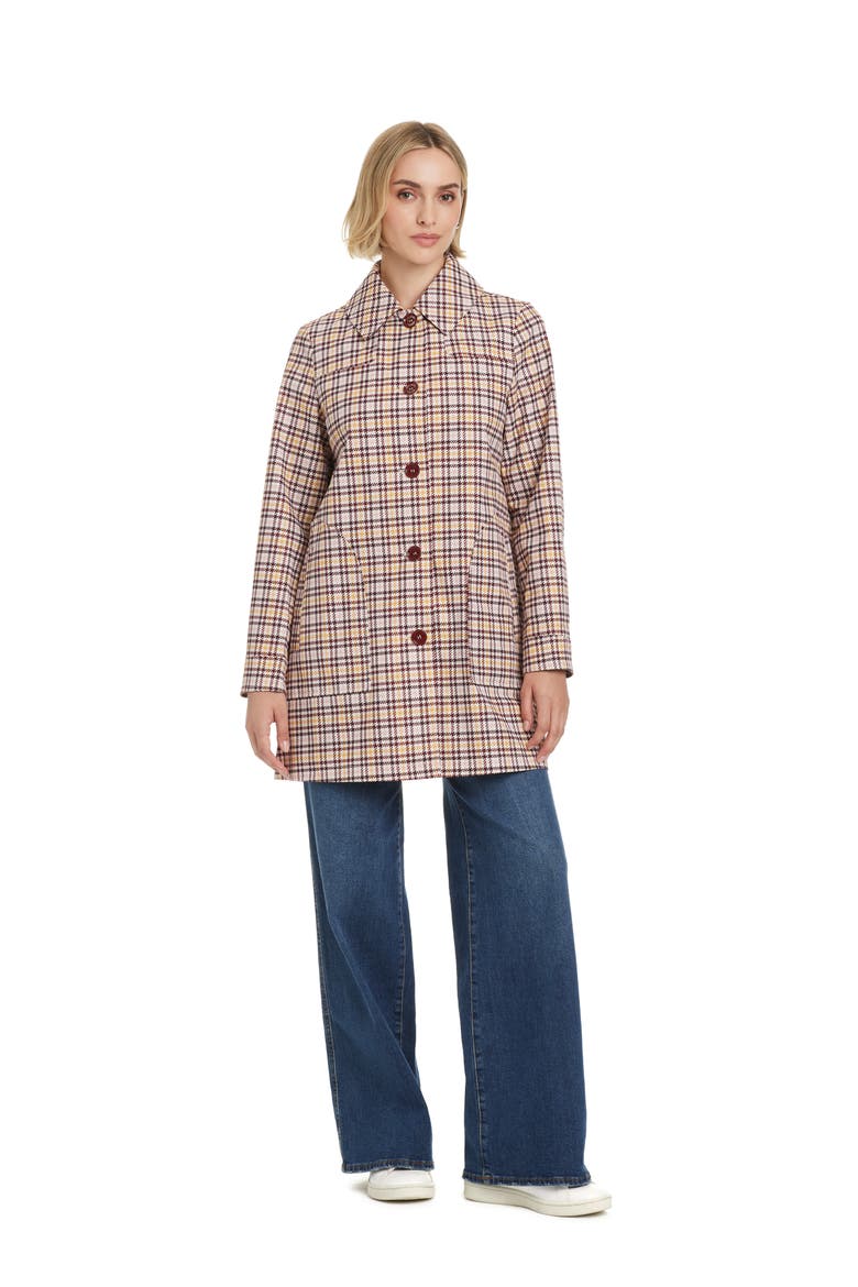 Water Resistant Coat with Removable Hood, Alternate, color, MINI HOUNDSTOOTH