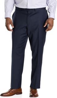 JV Reflex Big & Tall Flat-front Suit Pants
