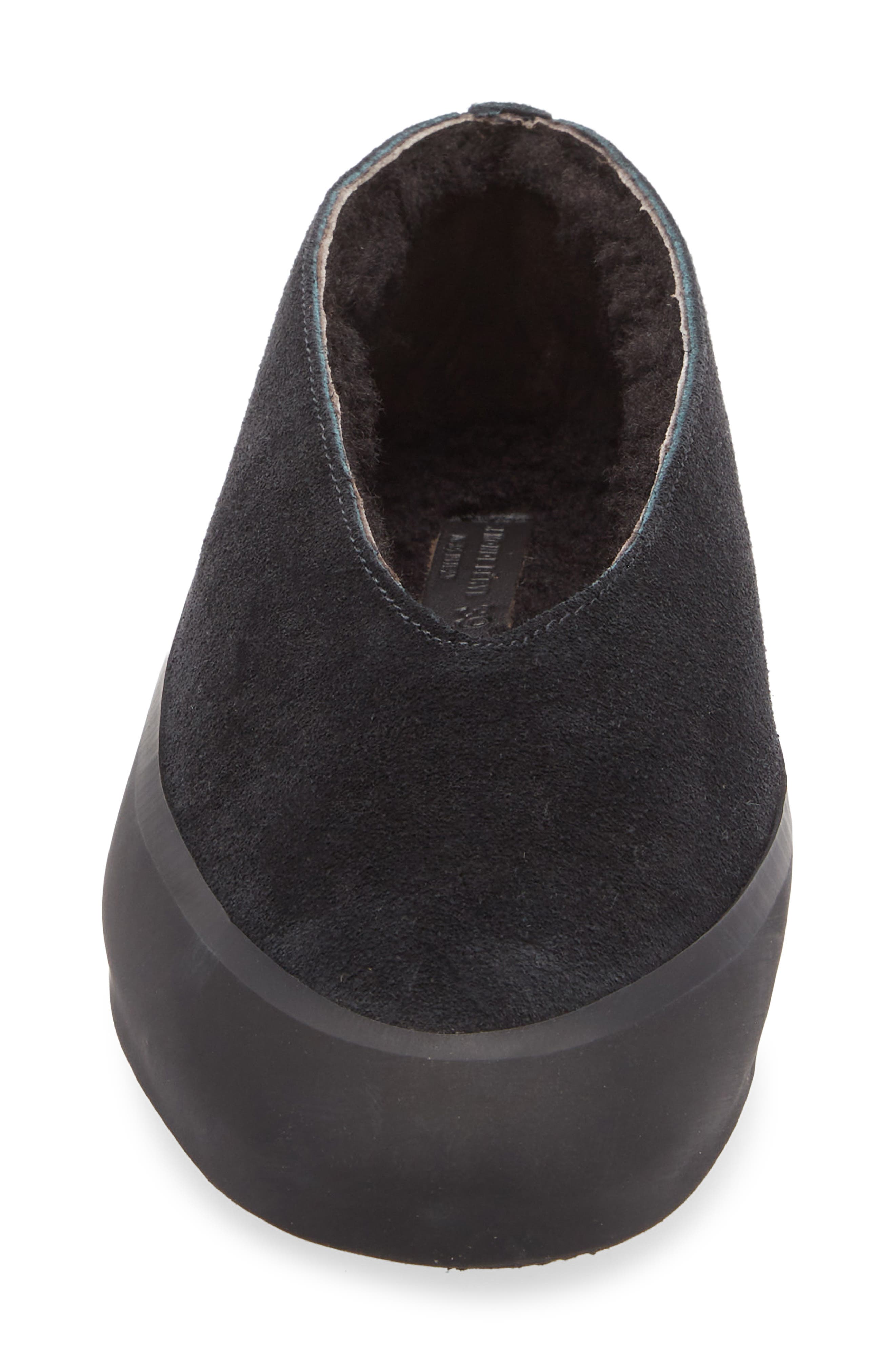 Le Monde Beryl Après Ski Genuine Shearling Lined Ballet Flat, Alternate, color, Black