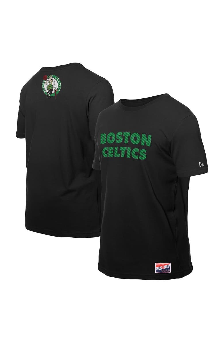 New Era Men's New Era Black Boston Celtics Premium Wordmark T-Shirt, Alternate, color, Black