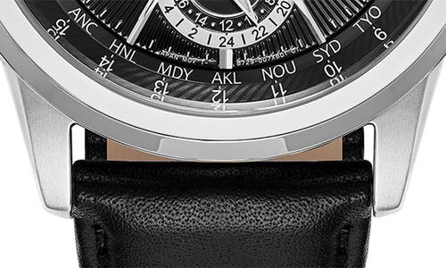 Citizen Calender Eco-drive Leather Strap Multifunction Watch, 44mm