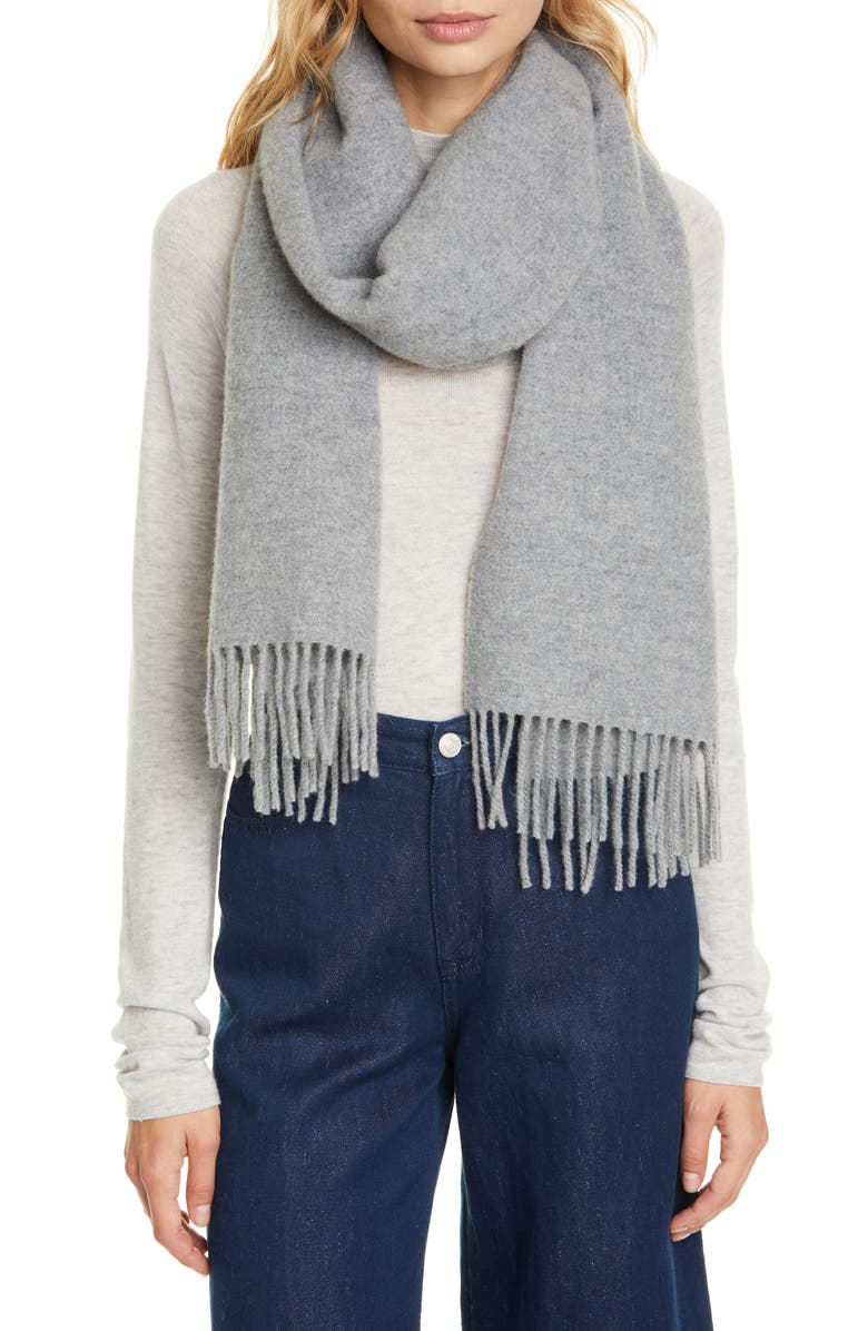 Isabel Marant Zalinea Classic Stretch Wool Scarf, Alternate, color,