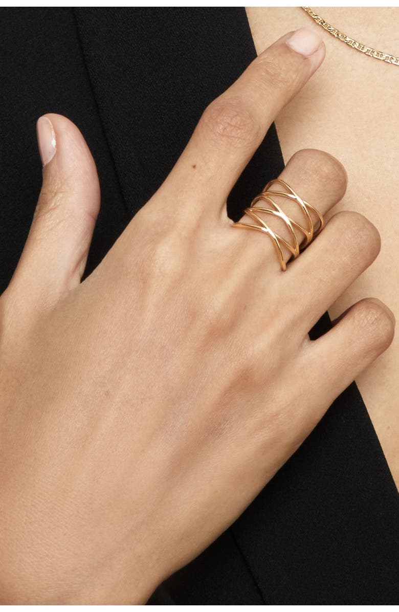 Oradina 14K Yellow Gold West Side Highway Ring, Alternate, color, Yellow Gold