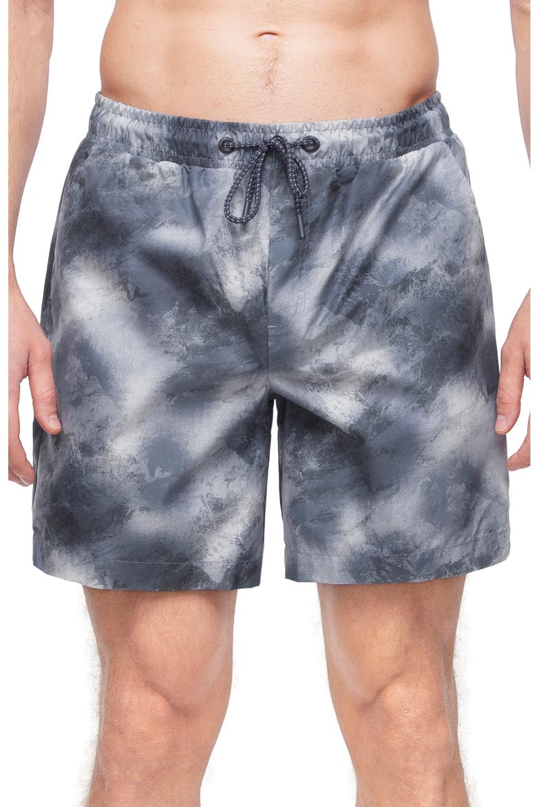 Men's 7" Compression Liner Swim Trunks UPF 50+, Alternate, color, Grey Wash