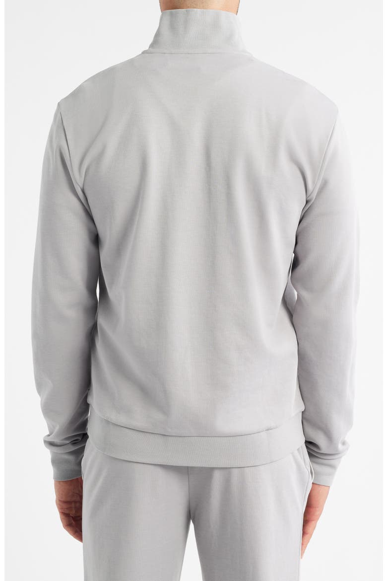 Quarter Zip Track Pullover, Alternate, color, LIGHT/ PASTEL GREY