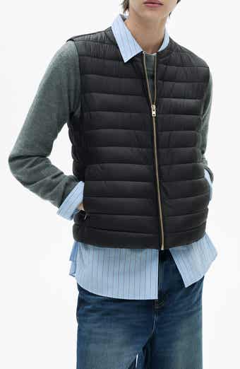 MANGO Water Repellent Channel Quilted Vest