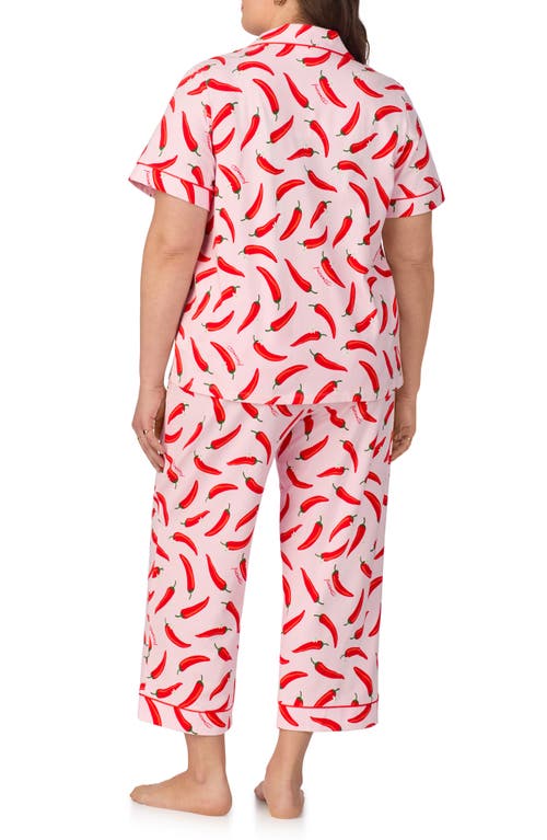 Bedhead Pajamas Print Stretch Organic Cotton Jersey Crop Pajamas