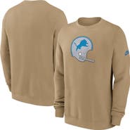 Nike Men's Nike Tan Detroit Lions Swing Pass Rewind Club Pullover Sweatshirt