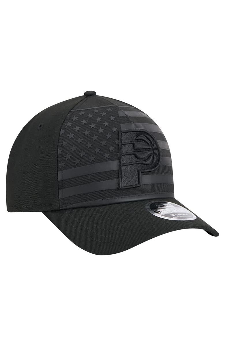 New Era Men's New Era  Black Indiana Pacers Game Day Flag A-Frame 9FORTY Adjustable Hat, Alternate, color, 