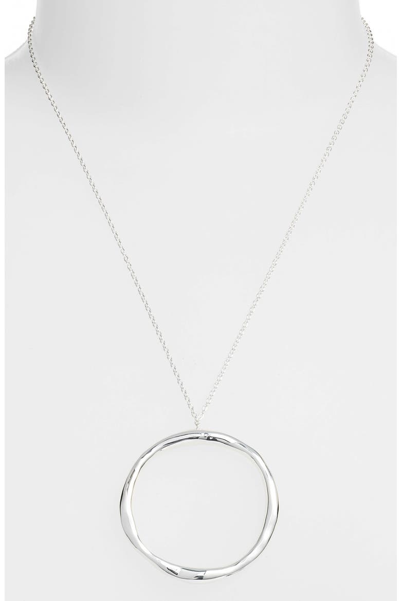 Quinn Long Pendant Necklace, Alternate, color, SILVER