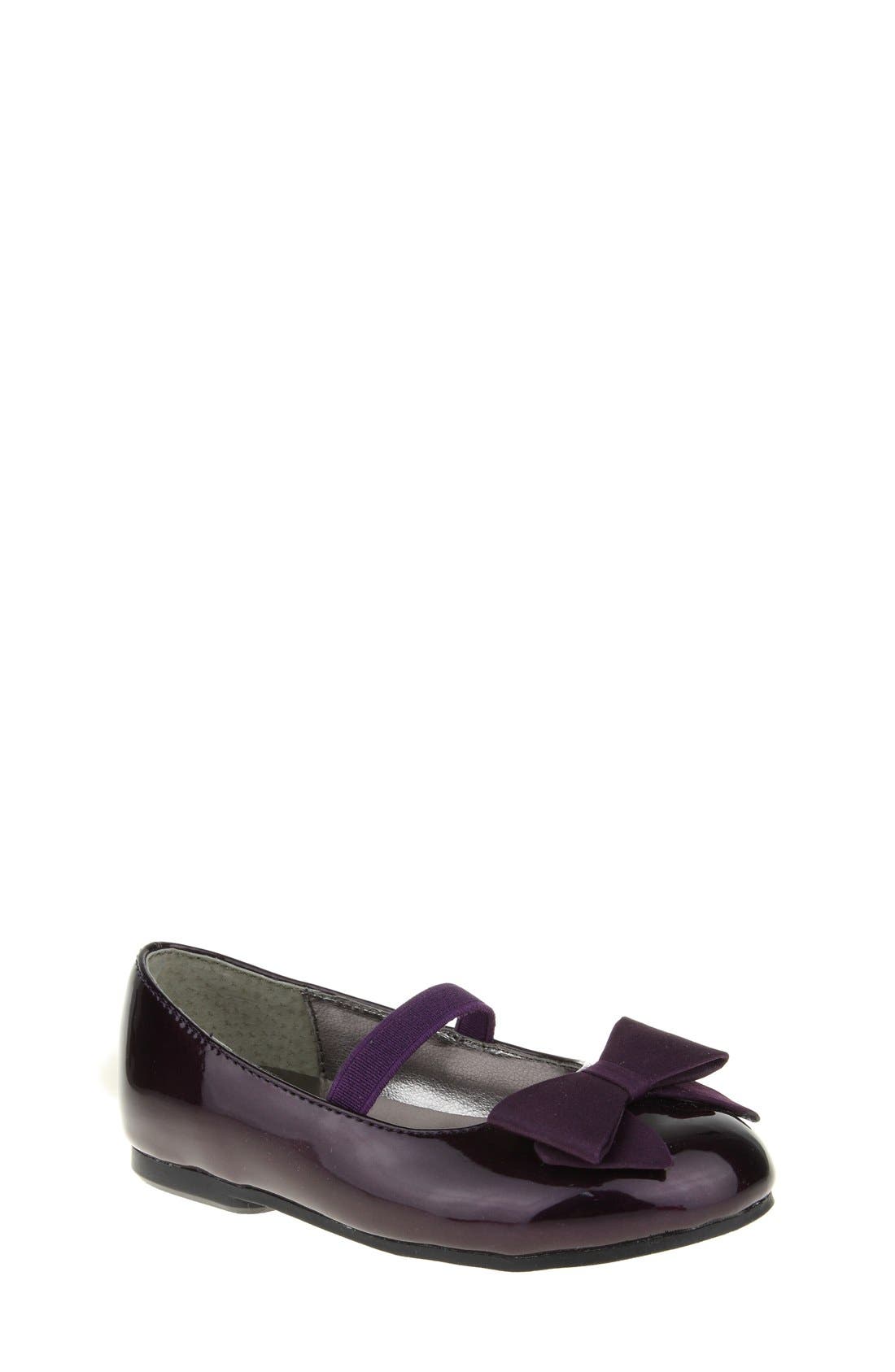 'Pegasus' Flat, Main, color, PURPLE PATENT
